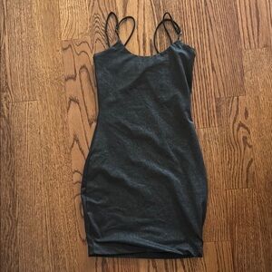 Lucy in the Sky Black Spaghetti Strap Bodycon Mini Dress